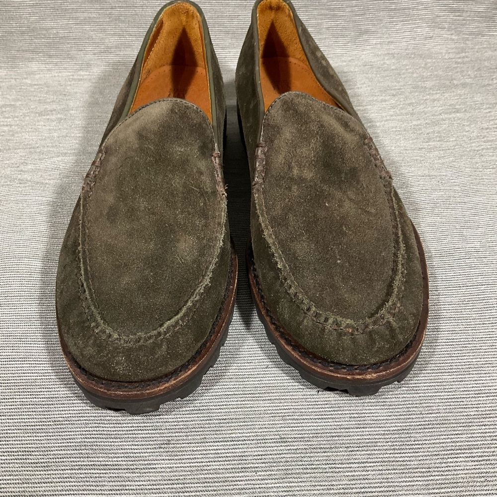 Cole Haan Olive Green Suede Loafers